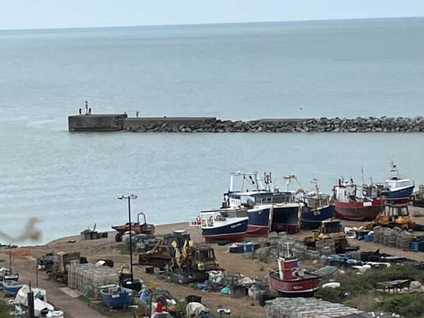 Hastings fishing harbour